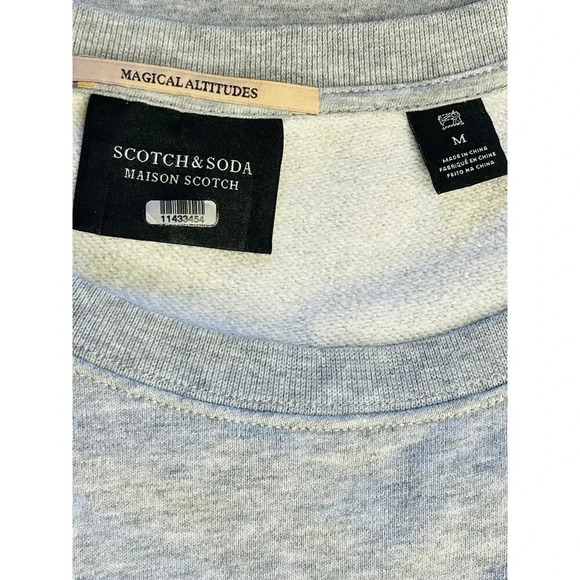 Scotch & Soda Chalet Maison sweatshirt gray size M - Picture 7 of 11